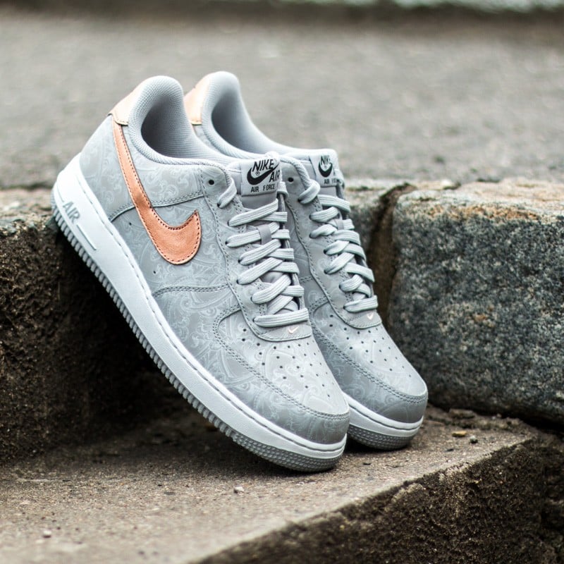 Men s shoes Nike Air Force 1 07 LV8 Wolf Grey Metallic Red Bronze White Footshop