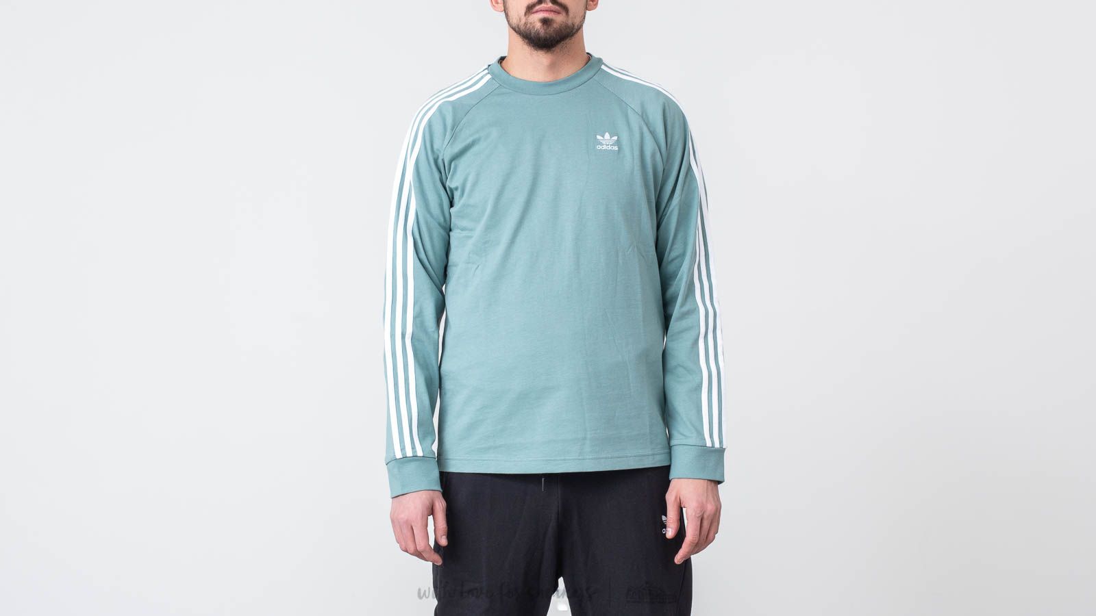 T-shirts adidas 3-Stripes Longsleeves Tee Vapour Steel
