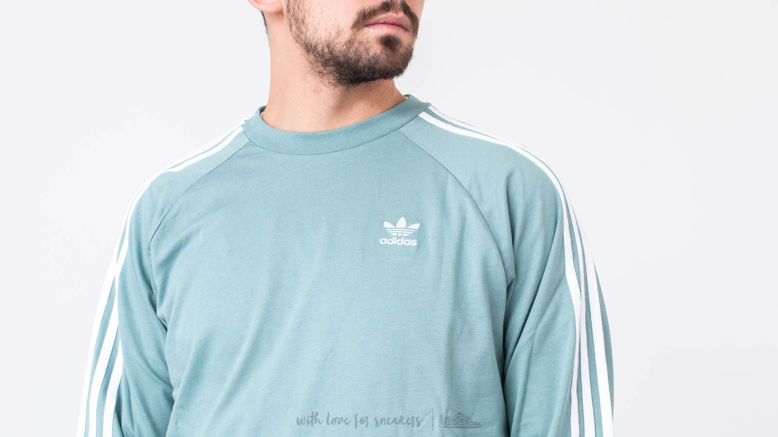 T-shirts adidas 3-Stripes Longsleeves Tee Vapour Steel