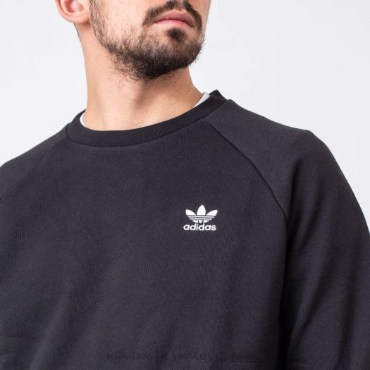 Hoodies and sweatshirts adidas Originals Essential Crewneck Black Footshop