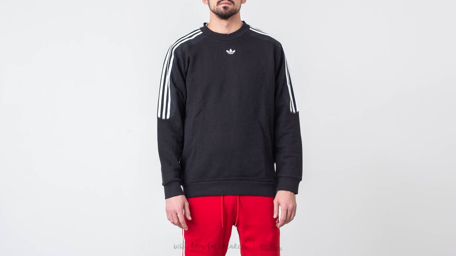 Sweatjacken und Sweatshirts adidas Radkin Crewneck Black Footshop