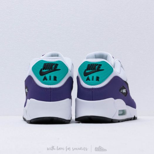 Air max 90 essential trainer white sales / black / hyper jade