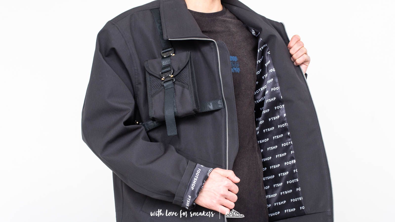 Jackets FTSHP “See You Soon” Cargo Utility Jacket Black