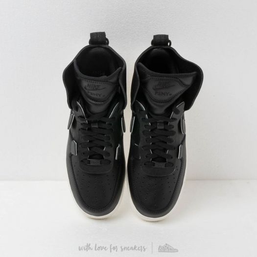 Men s shoes Nike x PSNY Air Force 1 High Black Black Sail Footshop