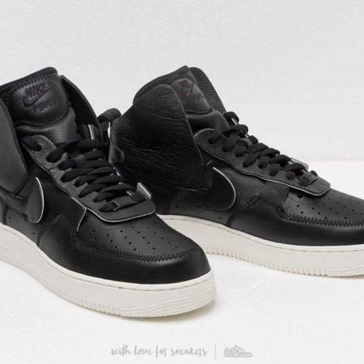 Men s shoes Nike x PSNY Air Force 1 High Black Black Sail Footshop