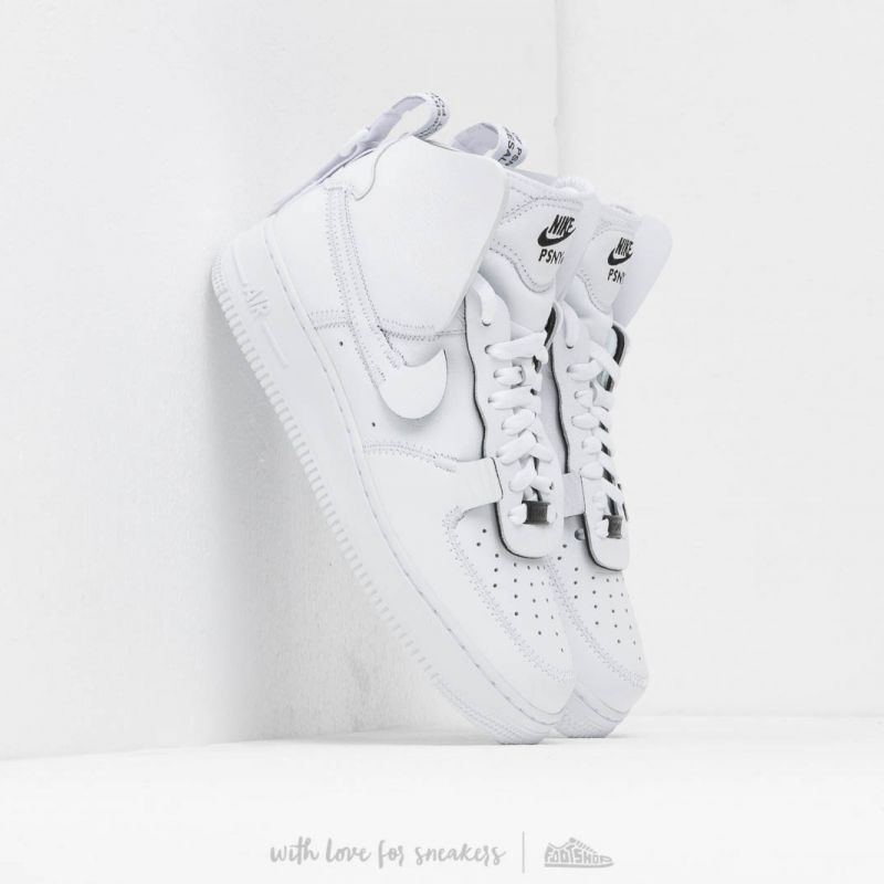 Nike x PSNY Air Force 1 High White/ White-White-Black | Footshop