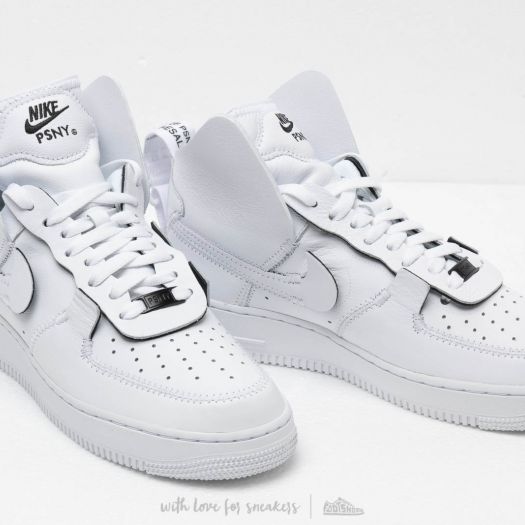 Pánské tenisky a boty Nike x PSNY Air Force 1 High White/ White-White-Black  | Footshop