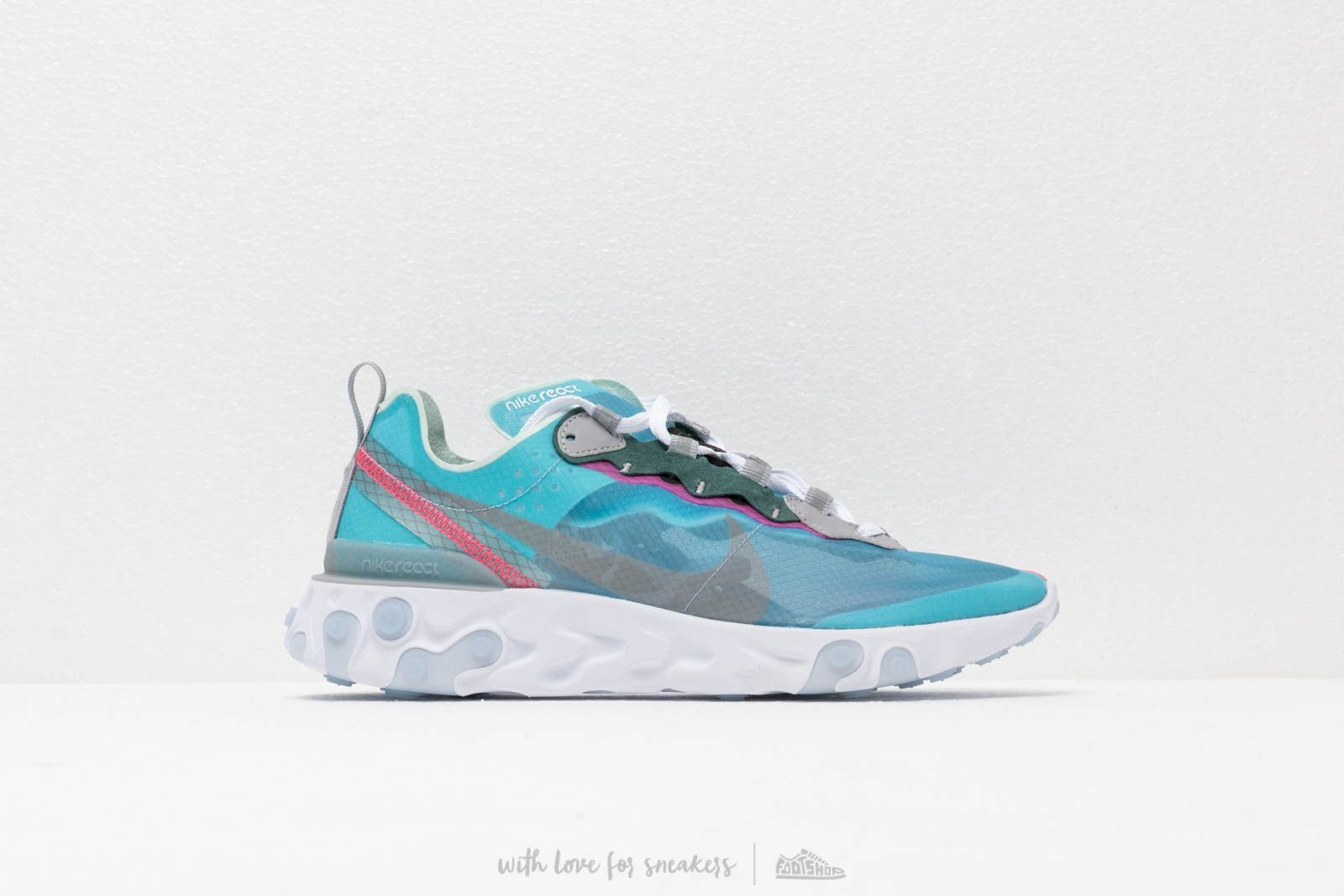 Men's shoes Nike React Element 87 Royal Tint/ Black-Wolf Grey-Solar Red