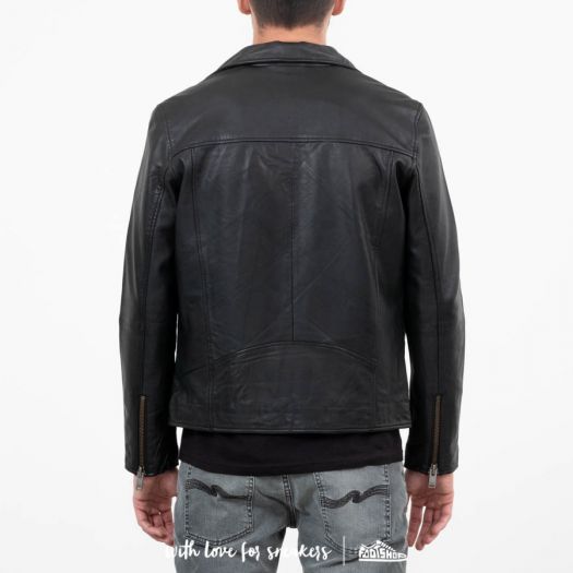 Jackets SELECTED B-02 Biker Leather Jacket Black