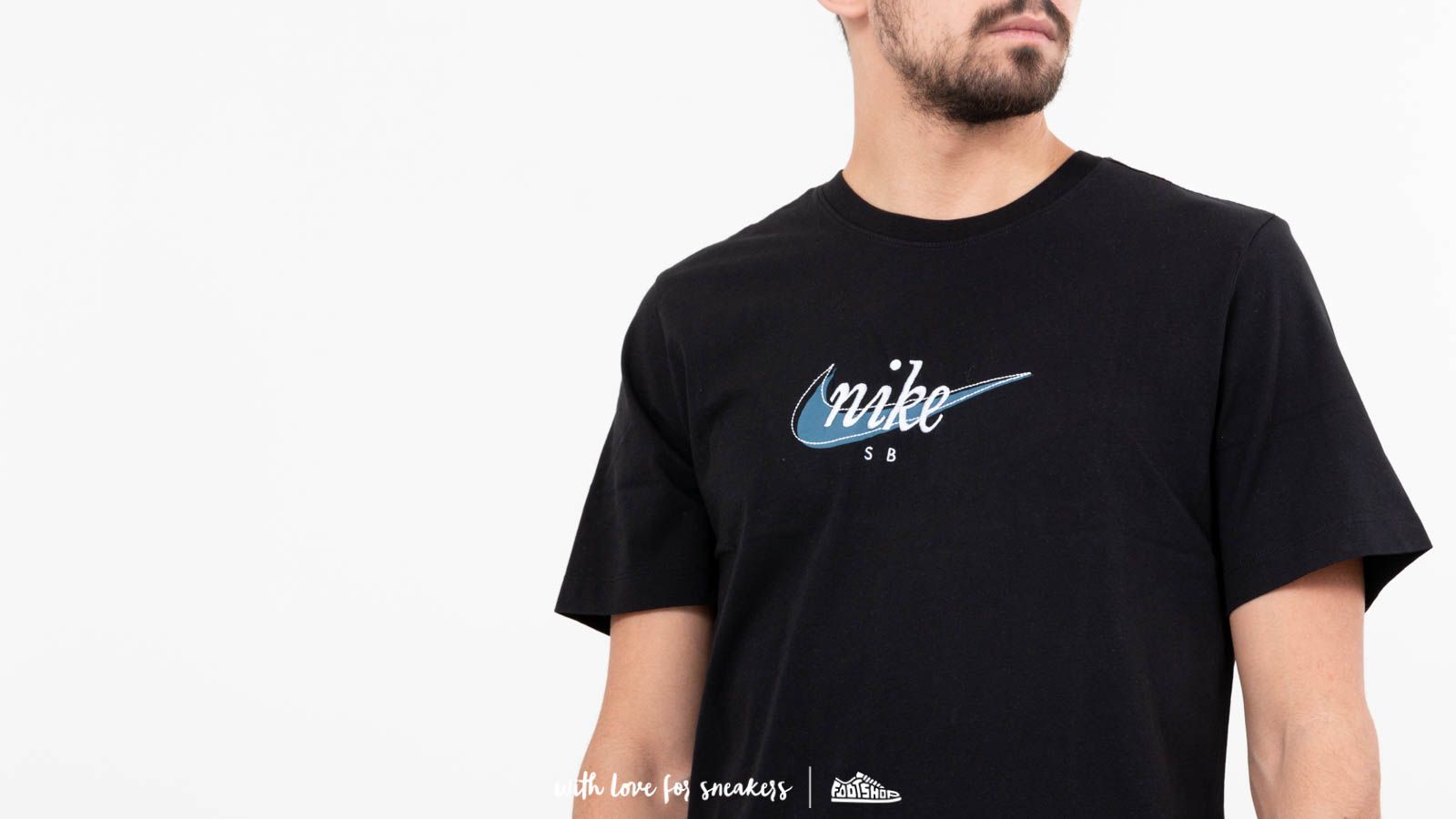 T shirts Nike SB Tee Black Footshop