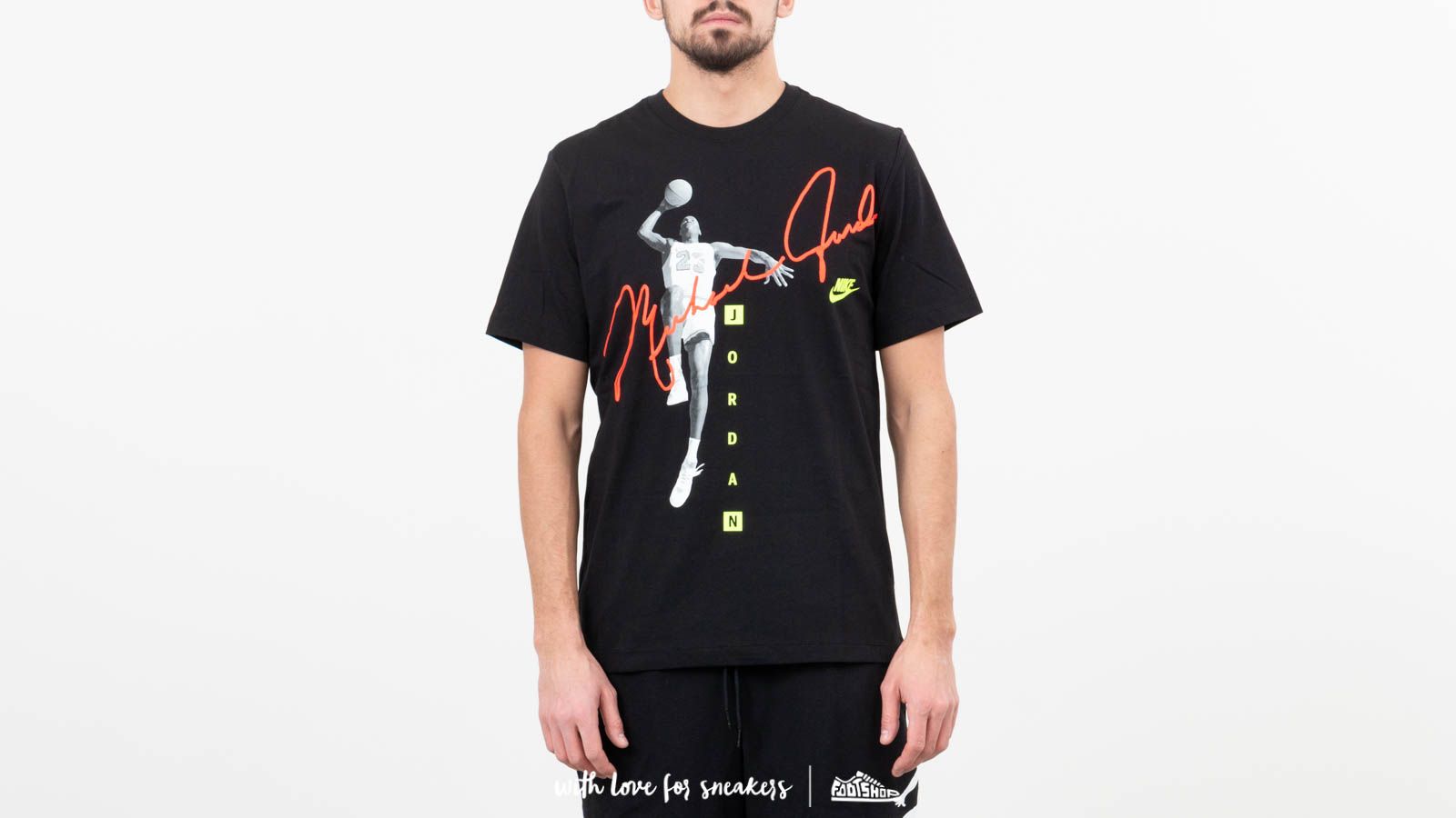 T-Shirts Jordan MJ Photo Signature Tee Black