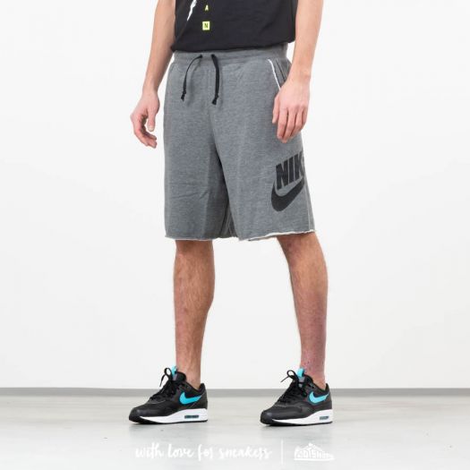 Shorts Nike Sportswear Alumni Fleece Tech Shorts Charcoal Footshop
