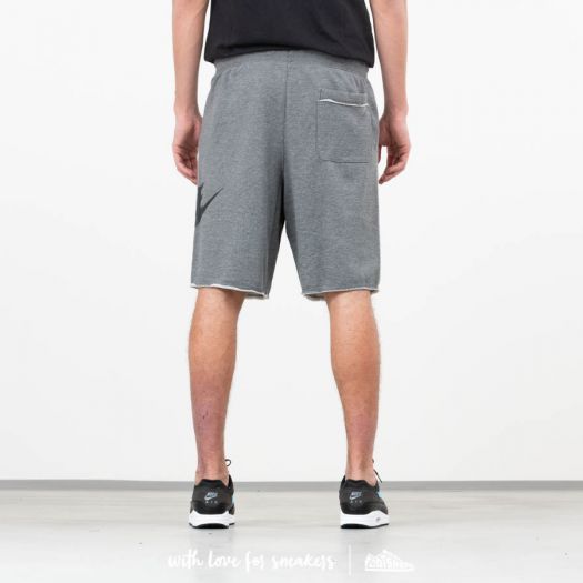 Shorts Nike Sportswear Alumni Fleece Tech Shorts Charcoal Footshop