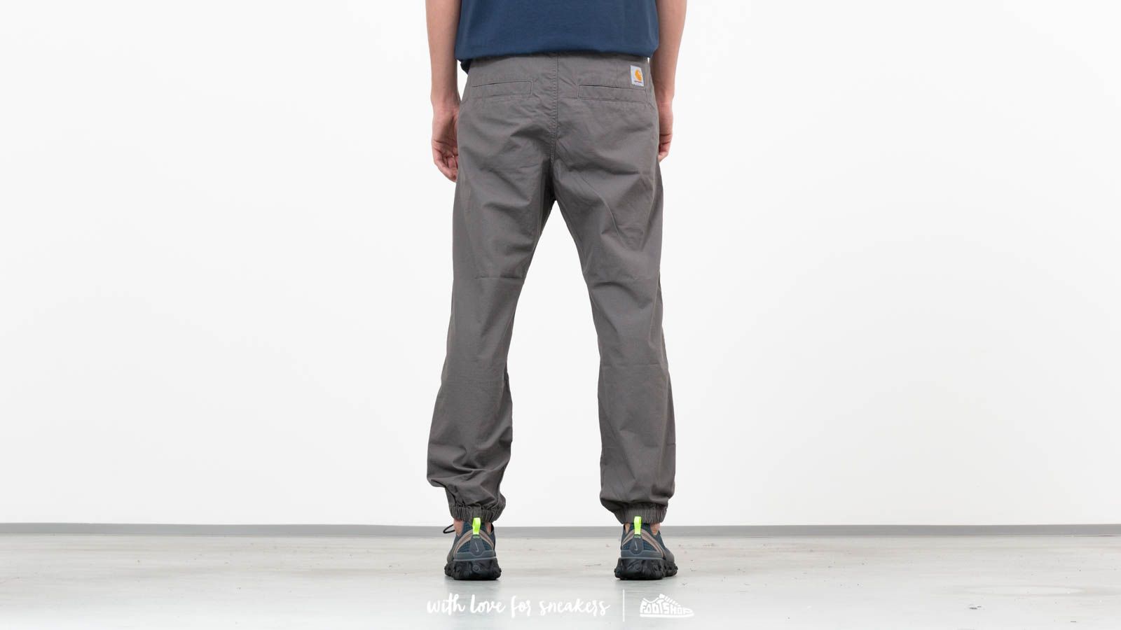 Canvas pants Carhartt WIP Marshall Jogger Air Force Grey Footshop