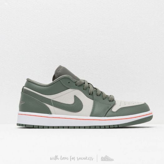 Men s shoes Air Jordan 1 Low White Hyper Crimson Light Bone Footshop