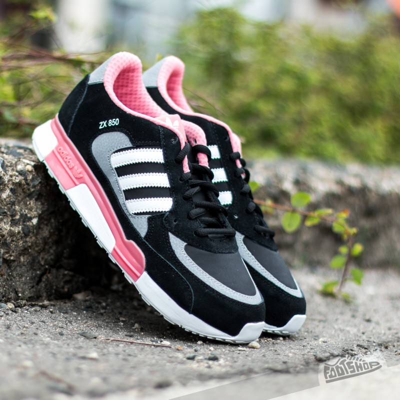 Women's shoes adidas ZX 850 K Black/White/Pink | Footshop