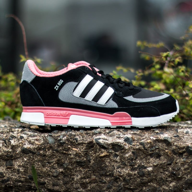 Women's shoes adidas ZX 850 K Black/White/Pink | Footshop