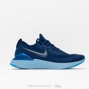 Epic react flyknit 2 - blue void/blue void-indigo force-black outlet
