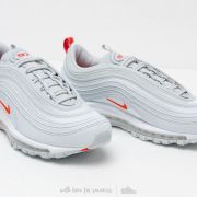 Nike air max 97 'gel' platinum orange  and  white top