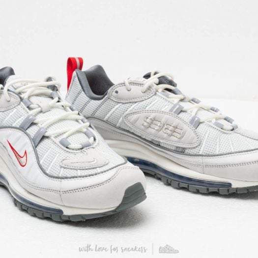 Men s shoes Nike Air Max 98 Summit White Metallic Silver Footshop