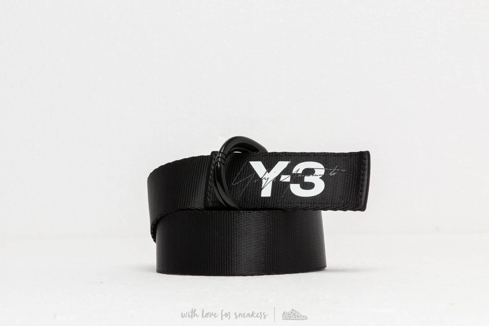 Cinturones Y-3 Yohji Logo Belt Black