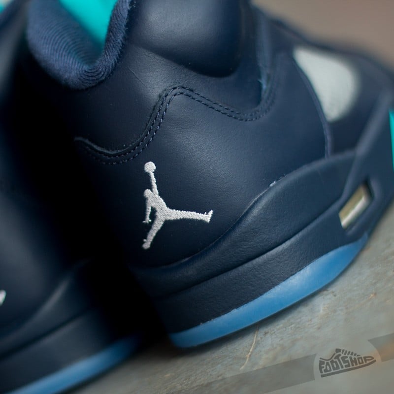Men's shoes Air Jordan 5 Retro 30th Midnight Navy/Turquoise Blue-White