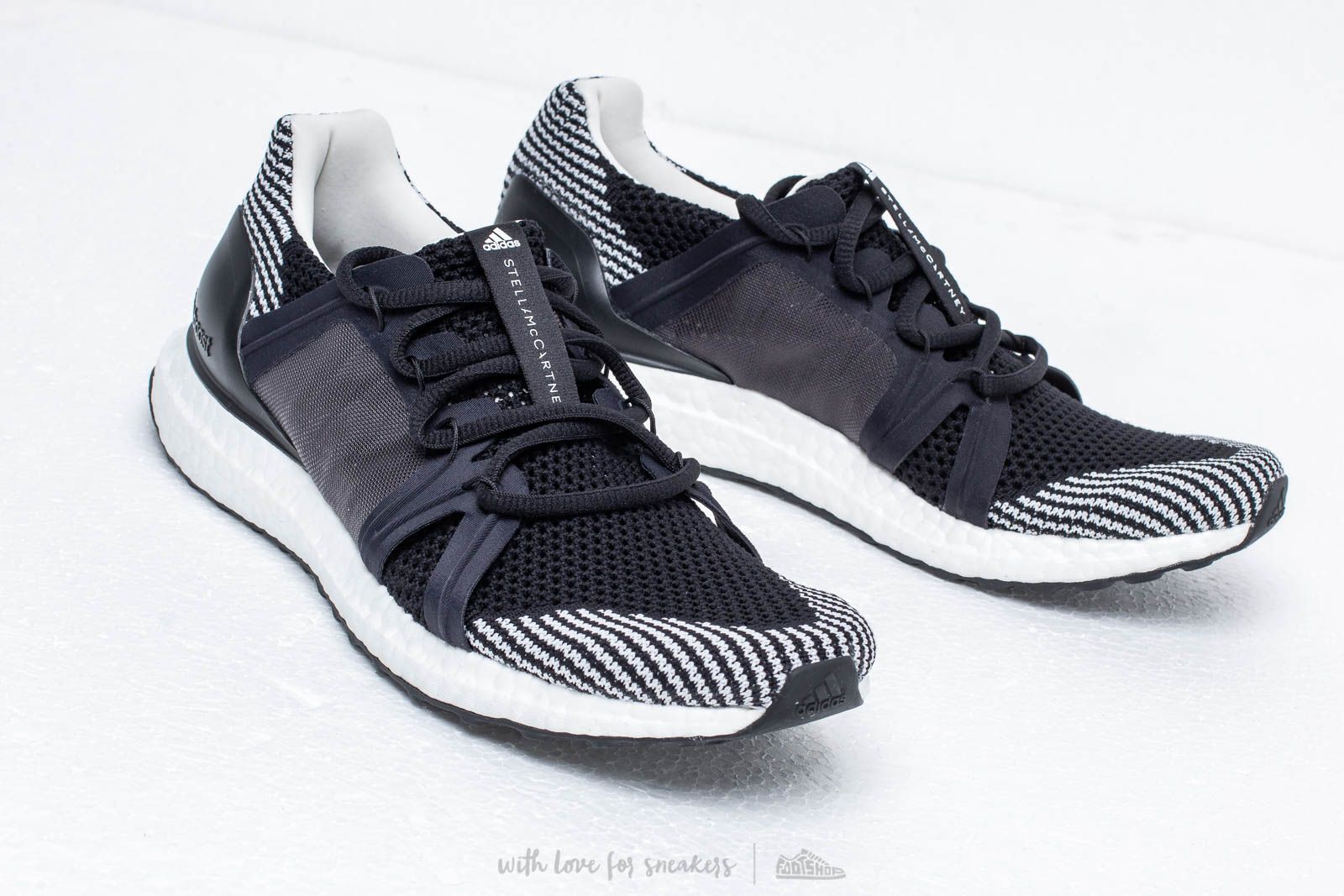 Women's shoes adidas x Stella McCartney Ultraboost Black-White / Black-White / Granite