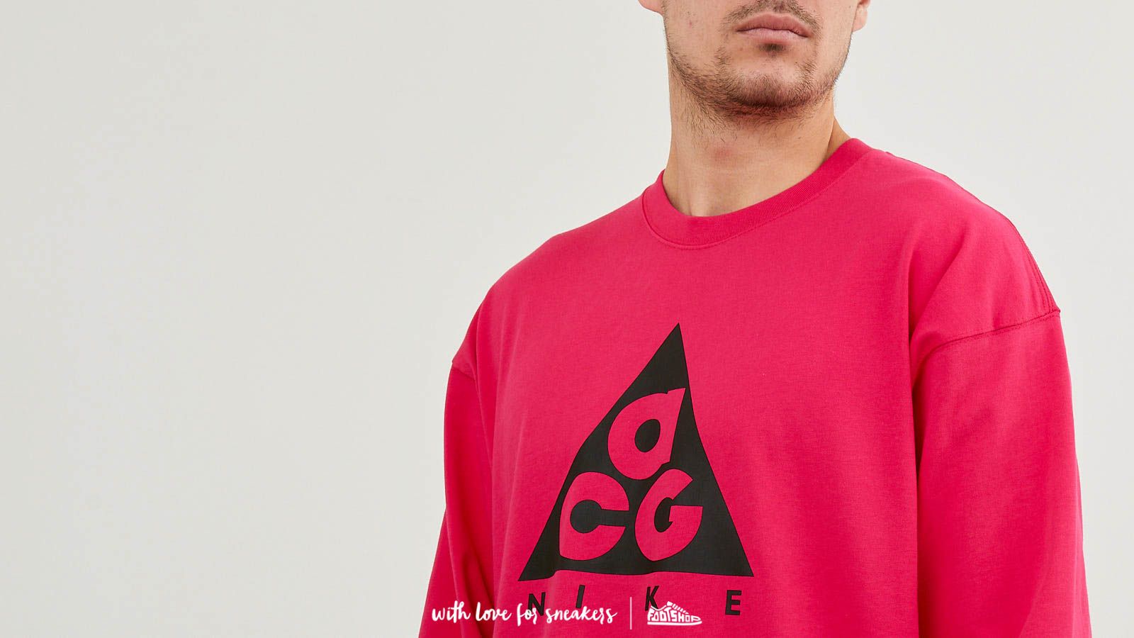T shirts Nike ACG Long Sleeve Logo Tee NRG Rush Pink Black Footshop