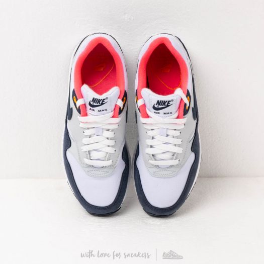 Nike air max outlet 1 white/midnight navy-pure platinum