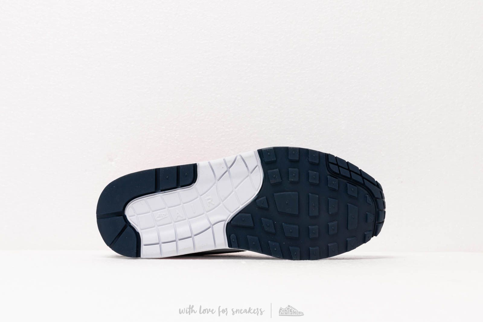 Damesschoenen Nike Wmns Air Max 1 White/ Midnight Navy-Pure Platinum
