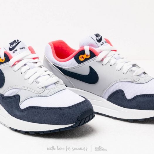 Air max 1 pure platinum navy store
