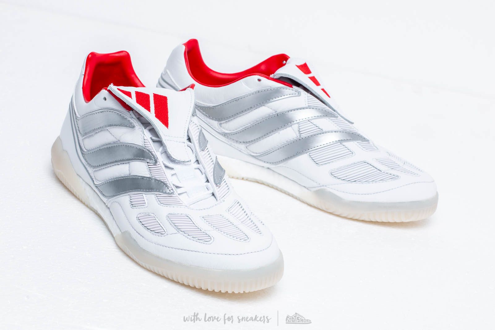 Scarpe uomo adidas Predator Precision TR Ftw White/ Silver Metallic/ Predator Red