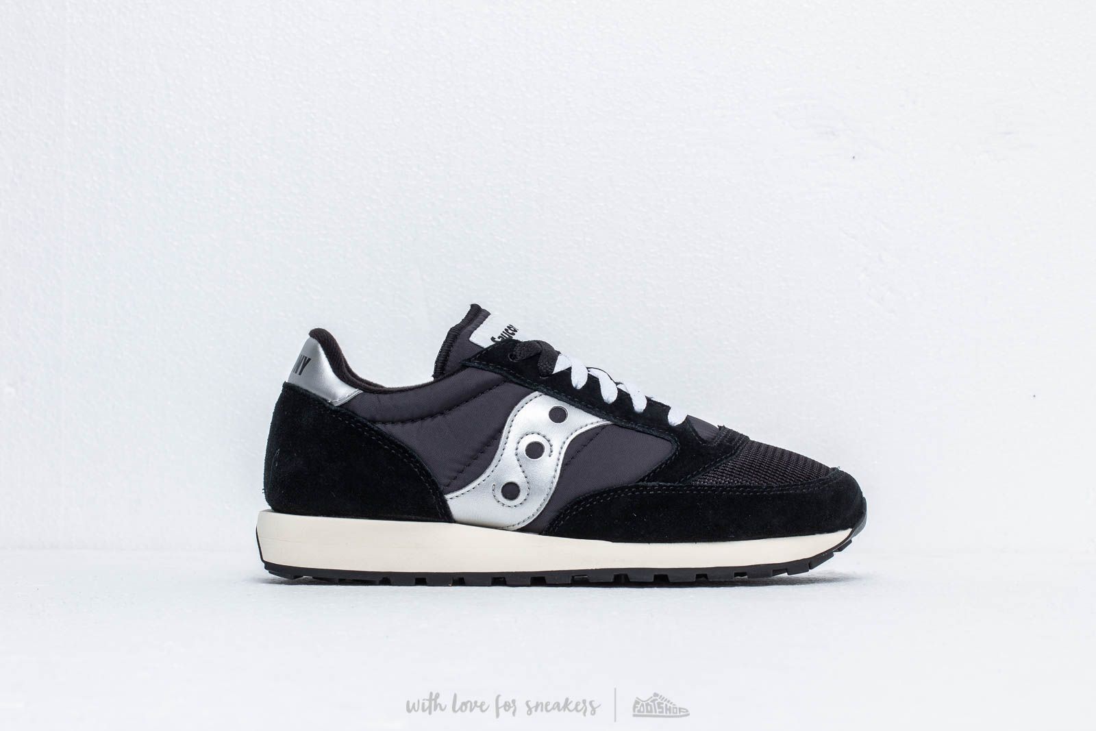 Saucony jazz original cheap vintage women's trainers black/white
