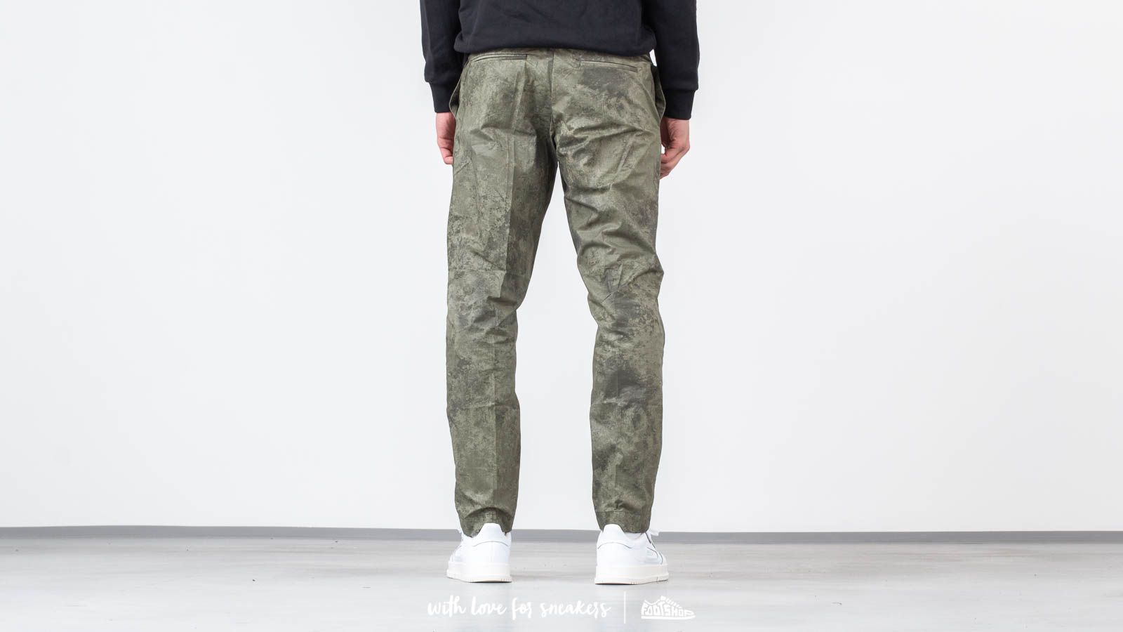 Hlače Soulland Pino Pants Green Camo