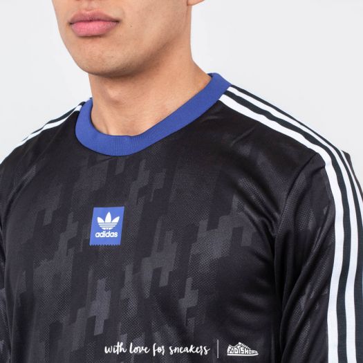 T Shirts and shirts adidas Dodson Jersey Black Active Blue White Footshop