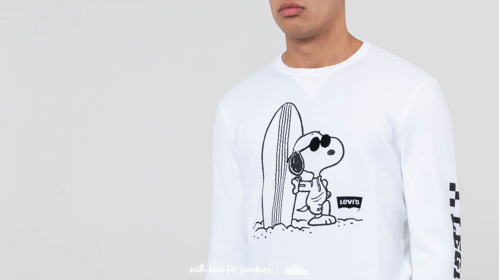 Sweatshirts Levi s X Peanuts Snoopy Graphic Crewneck White Black