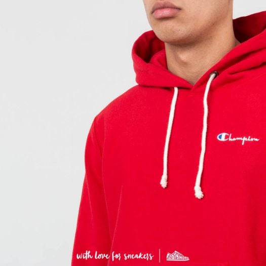 Red champion hoodies hot sale