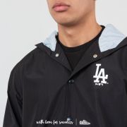 Jackets New Era MLB Hooded Coach Jacket Los Angeles Dodgers Black