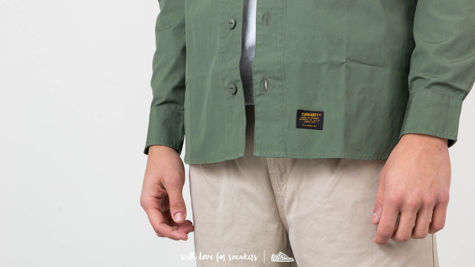 Camisas Carhartt WIP Laxford Shirt Dollar Green