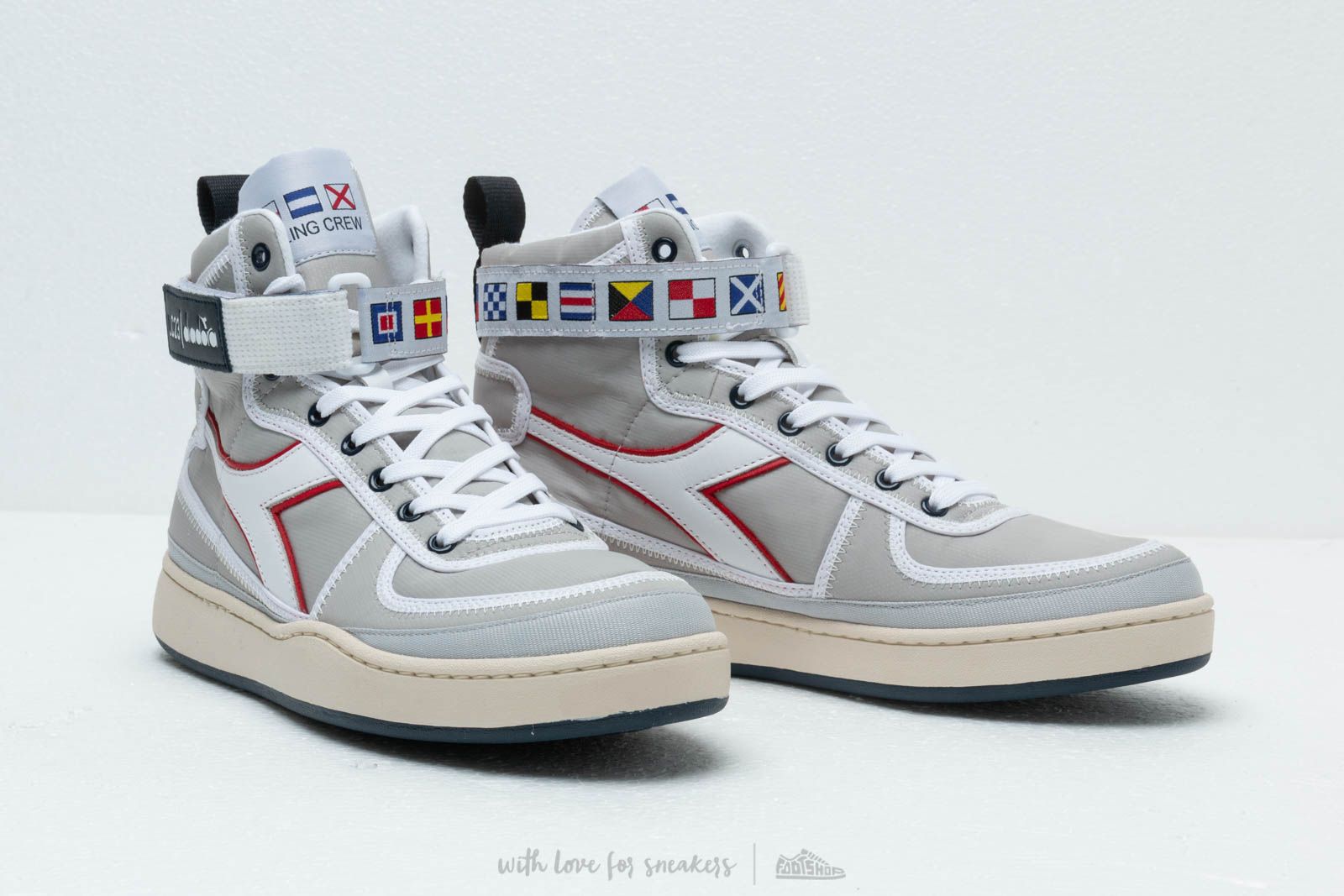 Diadora x LC23 Mi Basket Sailing Nylon Silver Metalized | Footshop