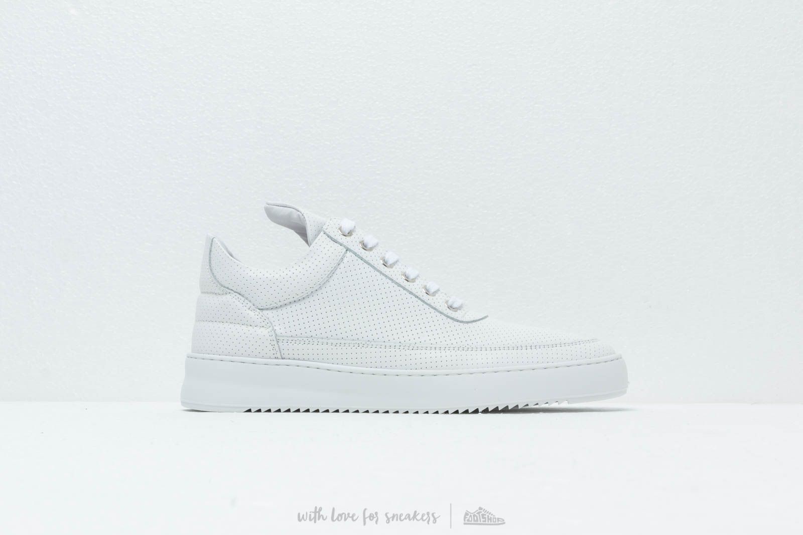 Filling pieces low top ripple nappa all best sale white