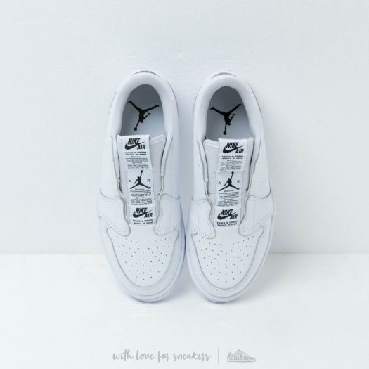 Nike womens air jordan 1 ret low slip womens white best sale