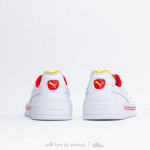 Herren Sneaker und Schuhe Puma Cali 0 Drive Thru CC White Blazing Yellow High Risk Red Footshop