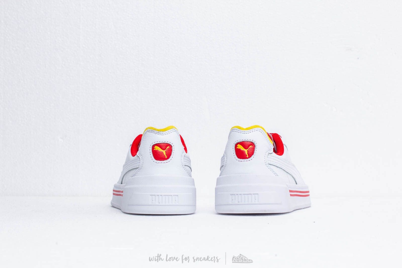 Men s shoes Puma Cali 0 Drive Thru CC White Blazing Yellow High