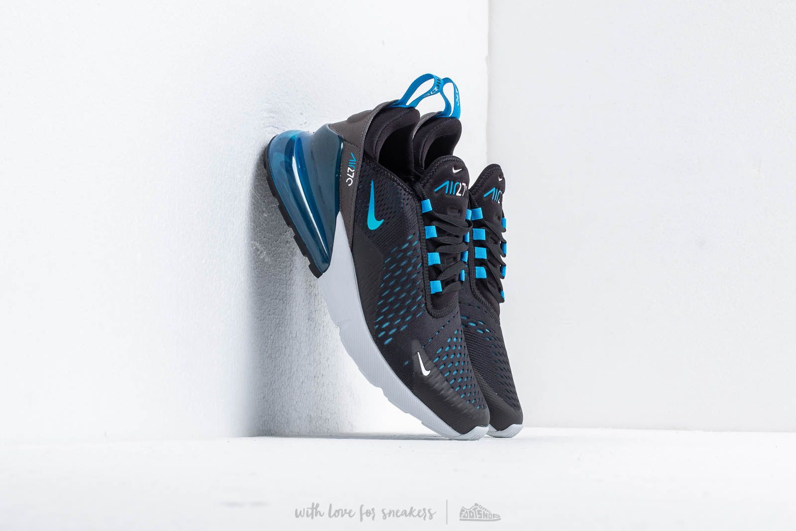 Pánské tenisky a boty Nike Air Max 270 Black/ Photo Blue-Blue Fury-Pure Platinum