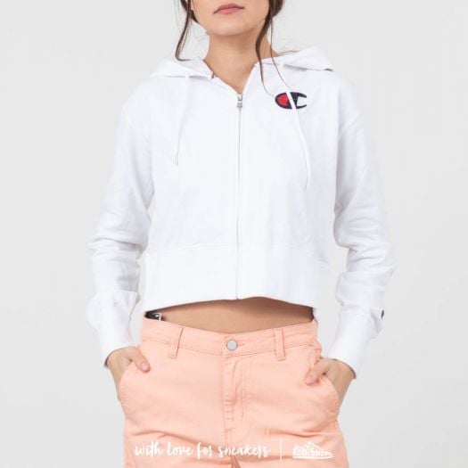 Champion white zip up hoodie online