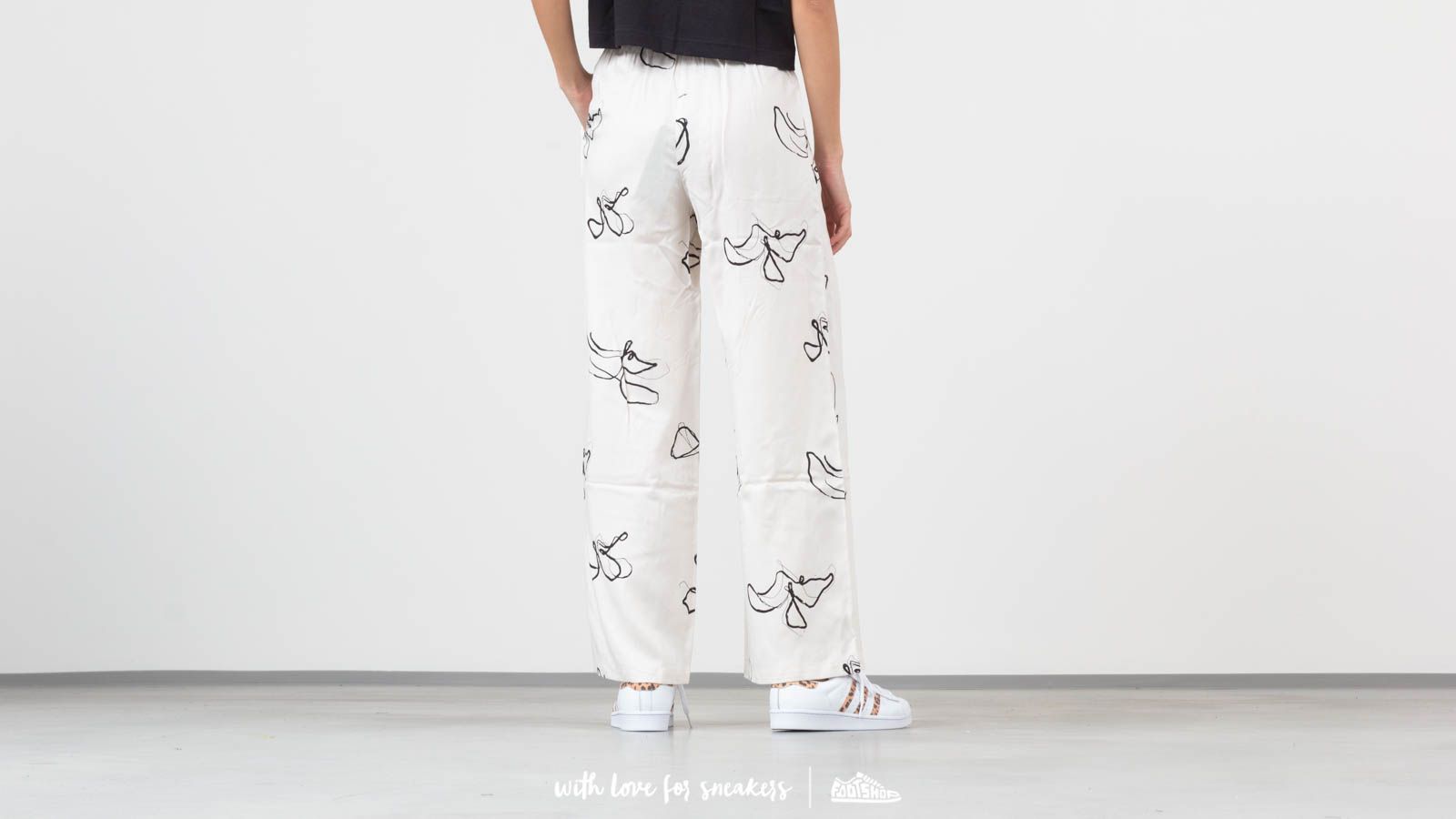 Nohavice Selected Slfirena Wide Pants Snow White