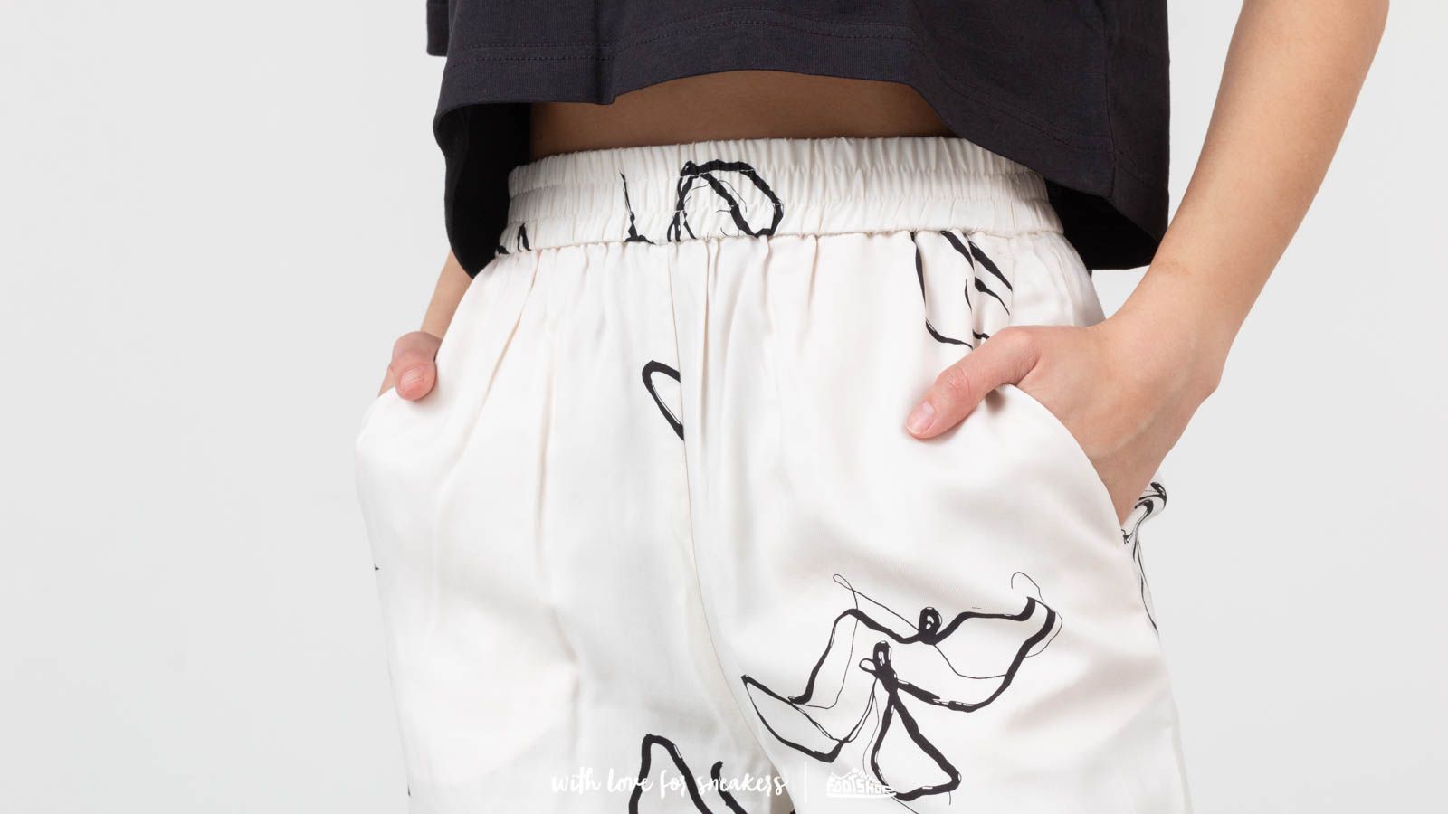 Nohavice Selected Slfirena Wide Pants Snow White