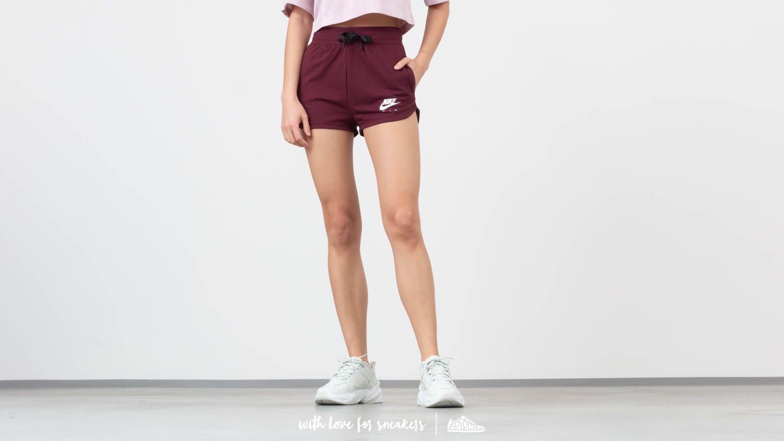 Shorts Nike Sportswear Air Short Night Maroon White Footshop