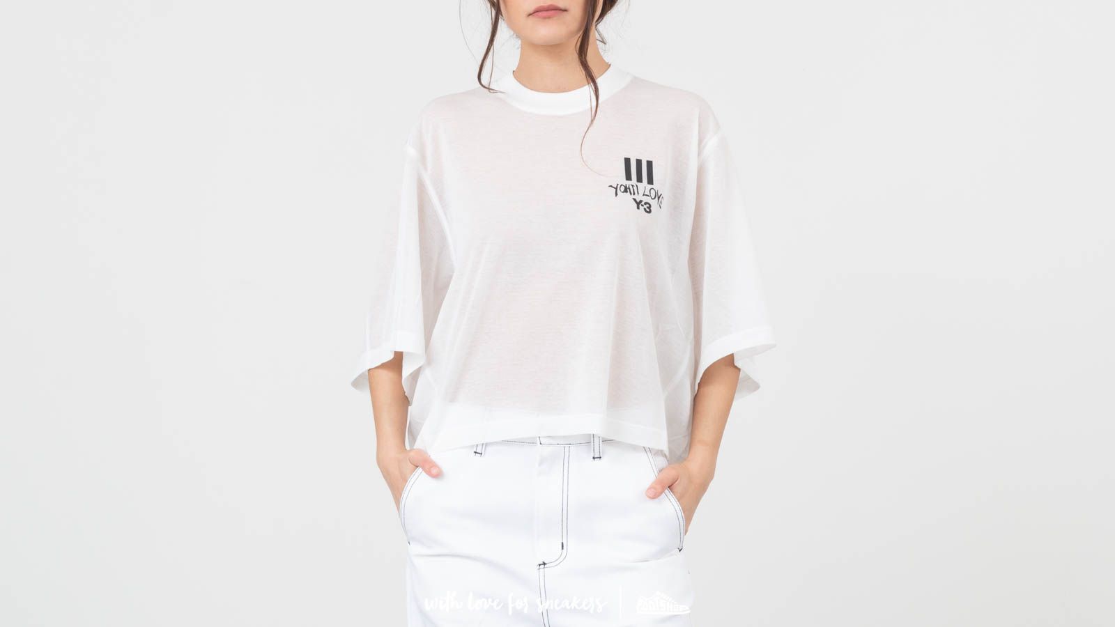 T-shirts Y-3 Yohji Love Sheer Tee Core White